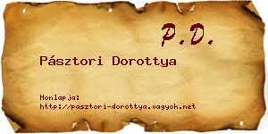 Pásztori Dorottya névjegykártya